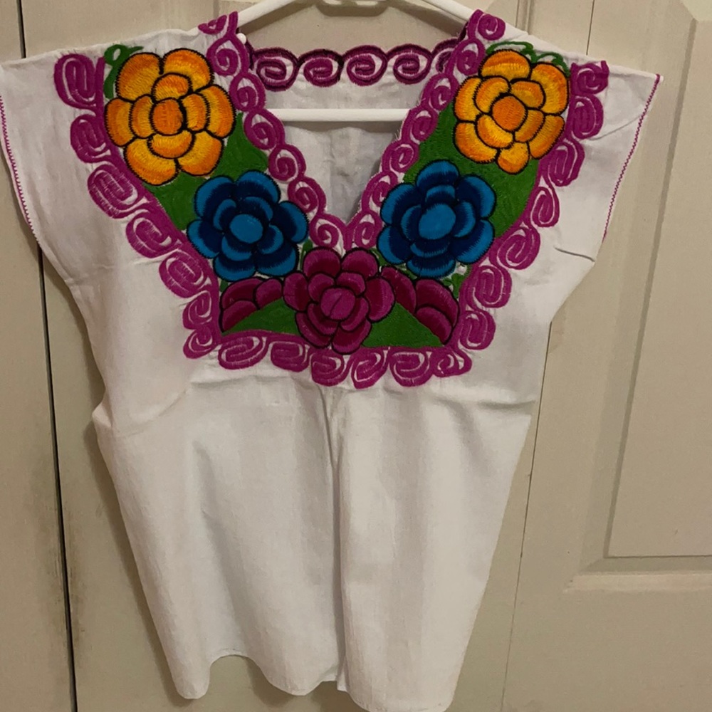 Authentic Mexican embroidered blouse